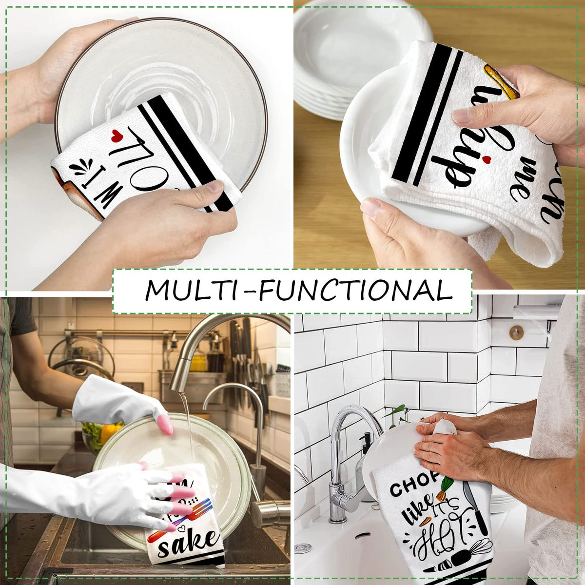 Lebsitey towel featuring egg beater pattern adds playful decor while drying dishes