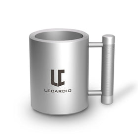 LECARDIO weighted mug 22lb 13oz highlights premium steel construction for durability.