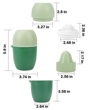 Lechin Hand Juicer is dishwasher-safe PP material.