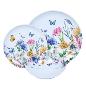 Lechoo melamine set resists chips while remaining lightweight.