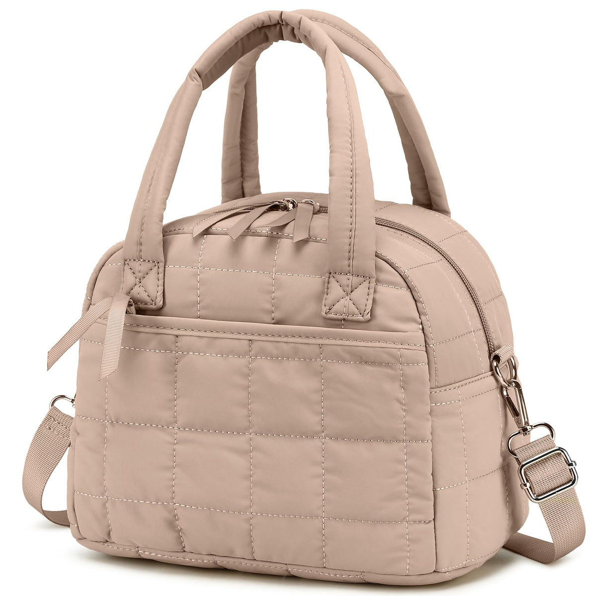 LEDAOU lunch bag with quilted exterior, ideal for daily use.