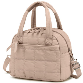 LEDAOU lunch bag with quilted exterior, ideal for daily use.