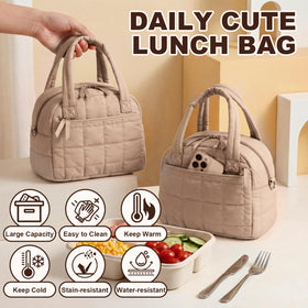 LEDAOU lunch bag SBS zipper for smooth opening.