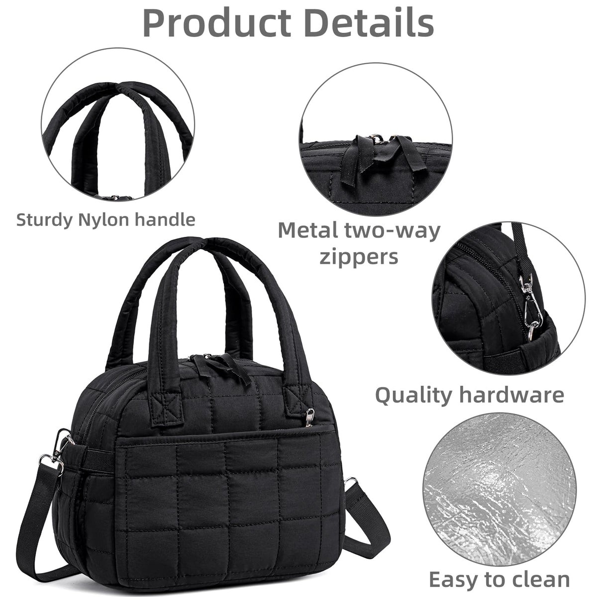 LEDAOU lunch box easy to clean thanks to stain-resistant outer layer.