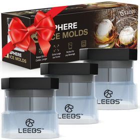 LEEBS large round ice balls create long-lasting chill for bourbon and whiskey on the rocks.