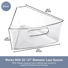 Leeden Lazy Susan features a built-in handle for effortless cabinet retrieval.