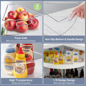 Leeden 26-27-inch diameter fit ensures the right size for your corner cabinet.