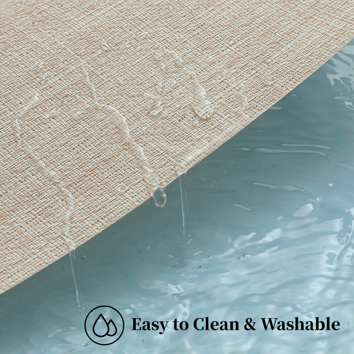 Leetaltree beige placemats washable and easy to clean after meals