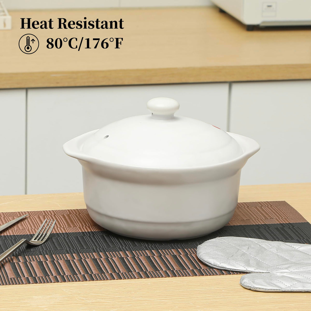 Leetaltree placemats resistance to heat up to 176℉ for table protection