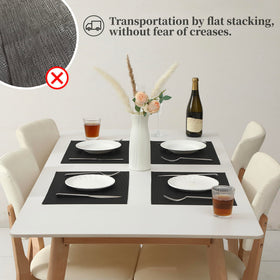Leetaltree durable vinyl placemats endure daily use with simple maintenance.