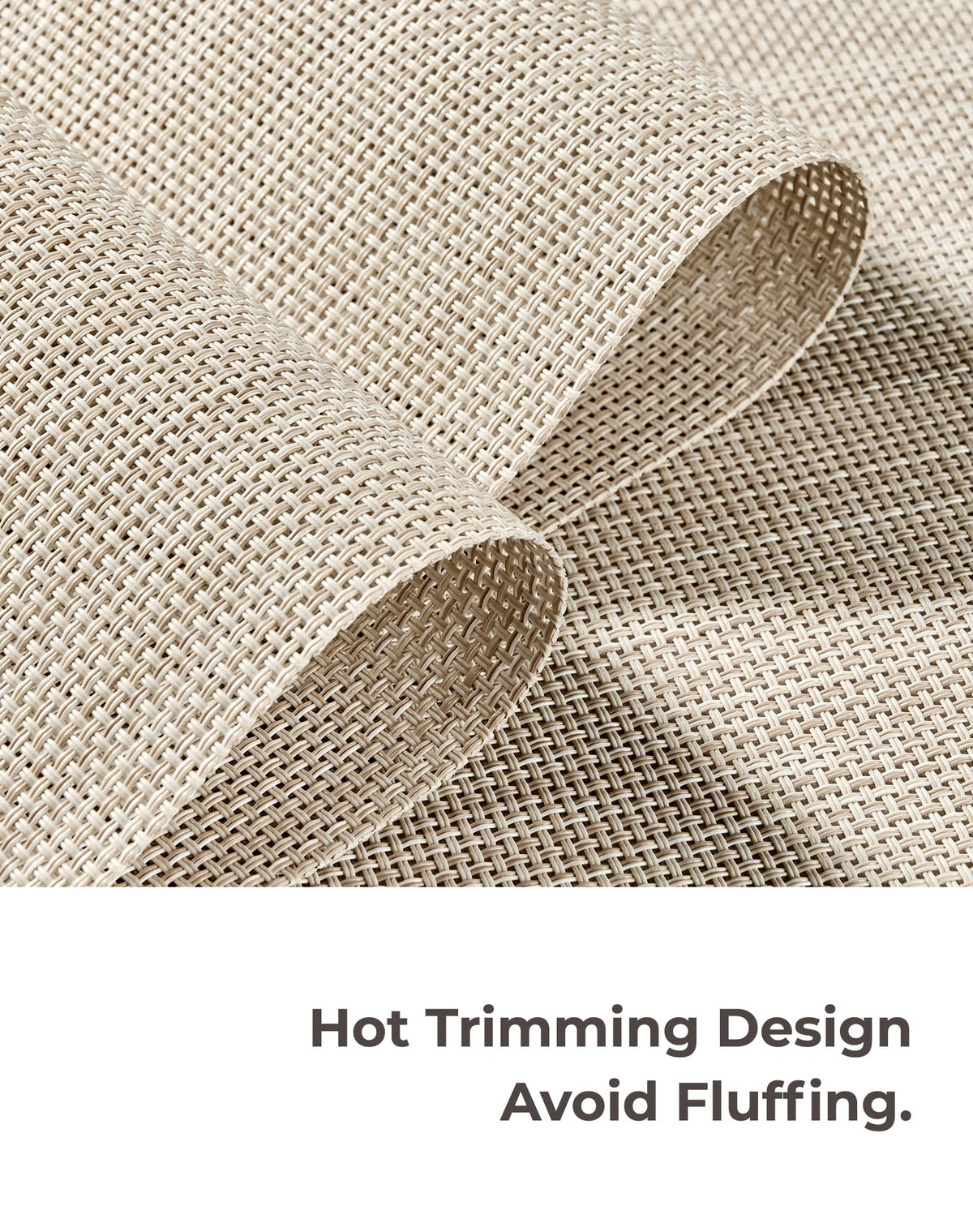 Non-slip surface keeps Leetaltree placemats in place during meals.
