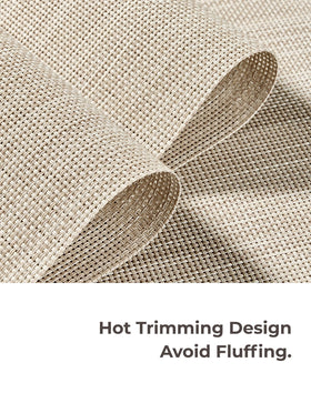Non-slip surface keeps Leetaltree placemats in place during meals.