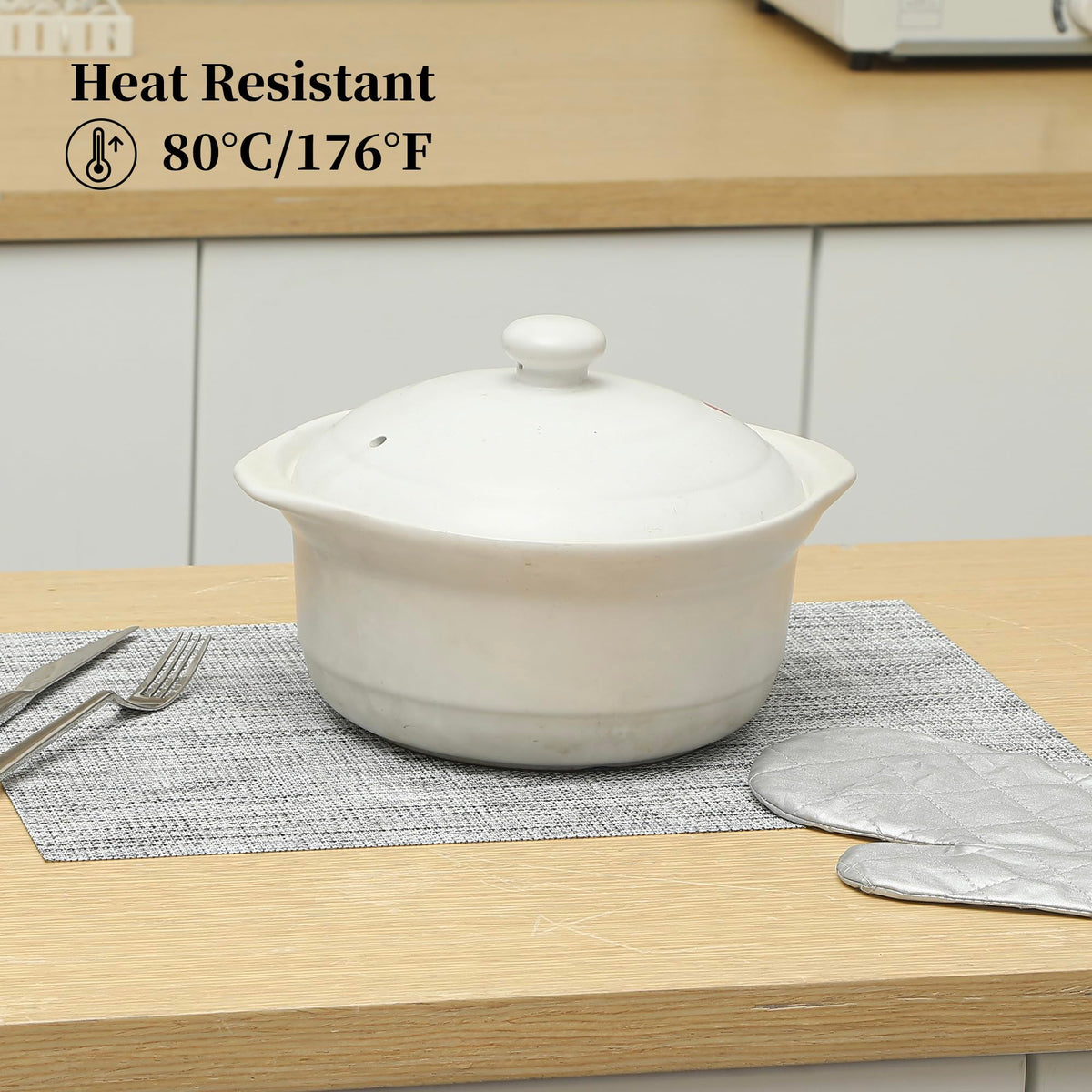 Leetaltree placemats heat resistant up to 176°F for hot dishes