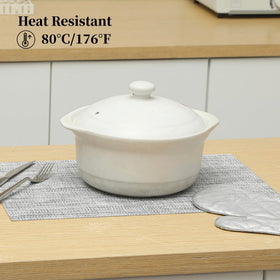 Leetaltree placemats heat resistant up to 176°F for hot dishes