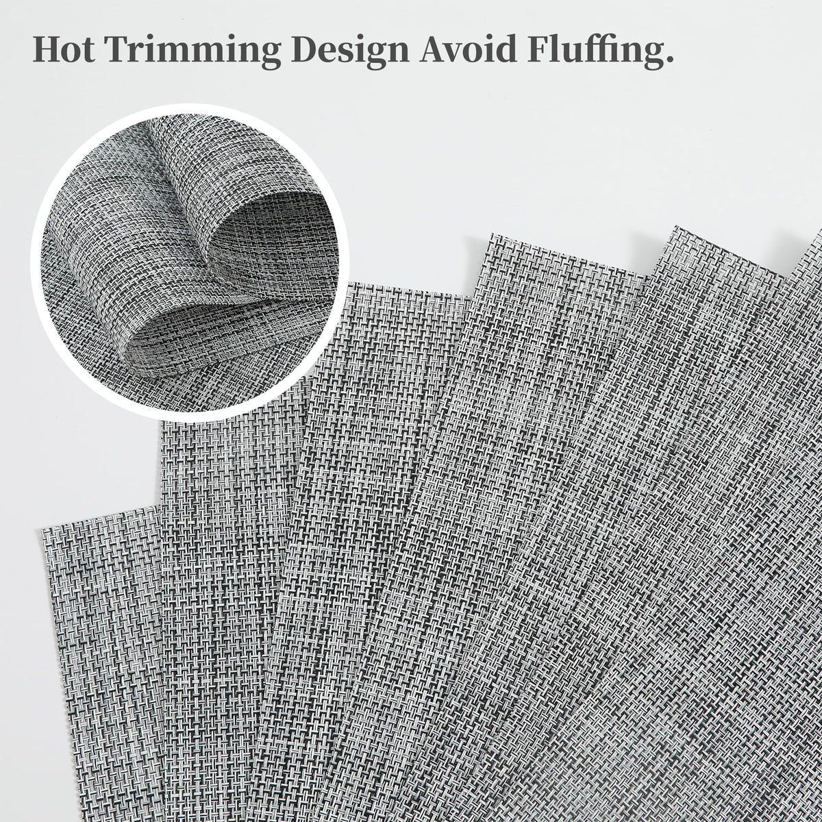 Leetaltree placemats non-slip surface preventing slips during meals