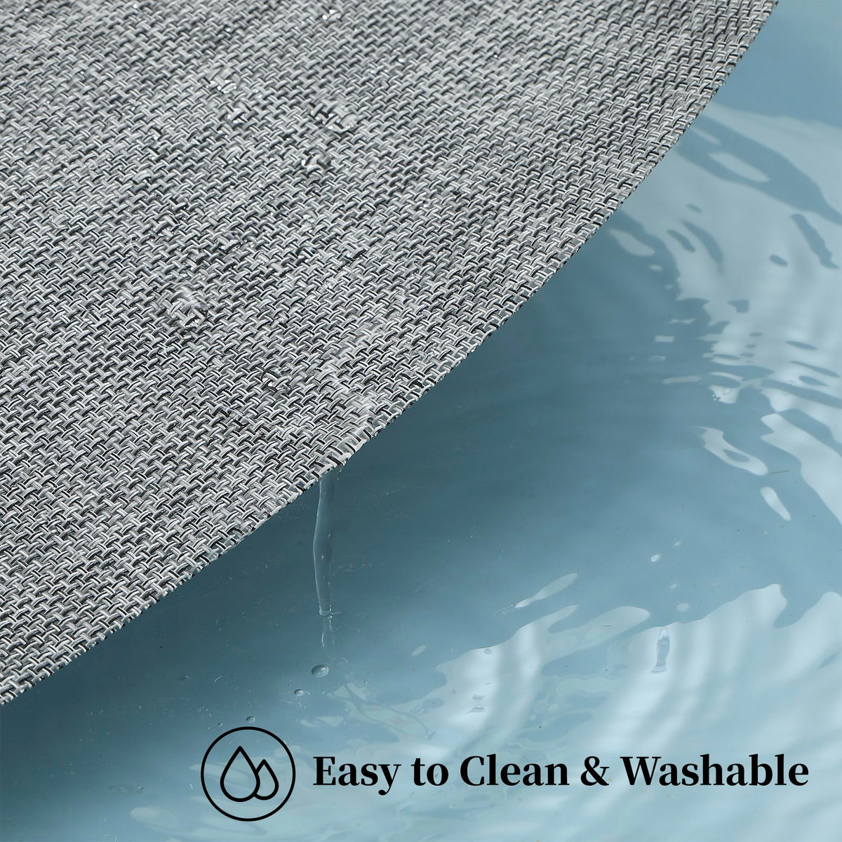 Leetaltree placemats waterproof and spill resistant for accidental messes