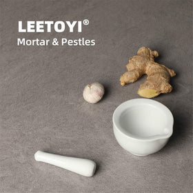 LEETOYI white ceramic mortar suits cafes and homes