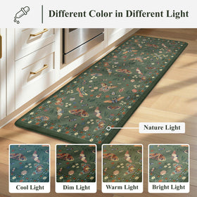 LEEVAN easy-clean mat helps keep floors fresh.