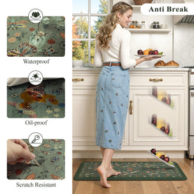LEEVAN memory foam center cushions feet and legs during cooking.
