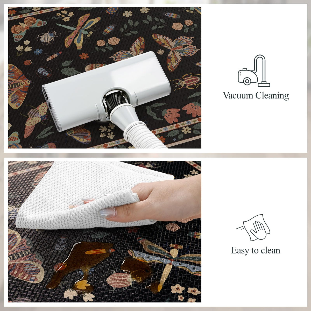 LEEVAN memory foam kitchen mat providing cushioned support for long cooking sessions