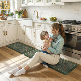 LEEVAN standing desk mat versatility for desk, kitchen, or office.