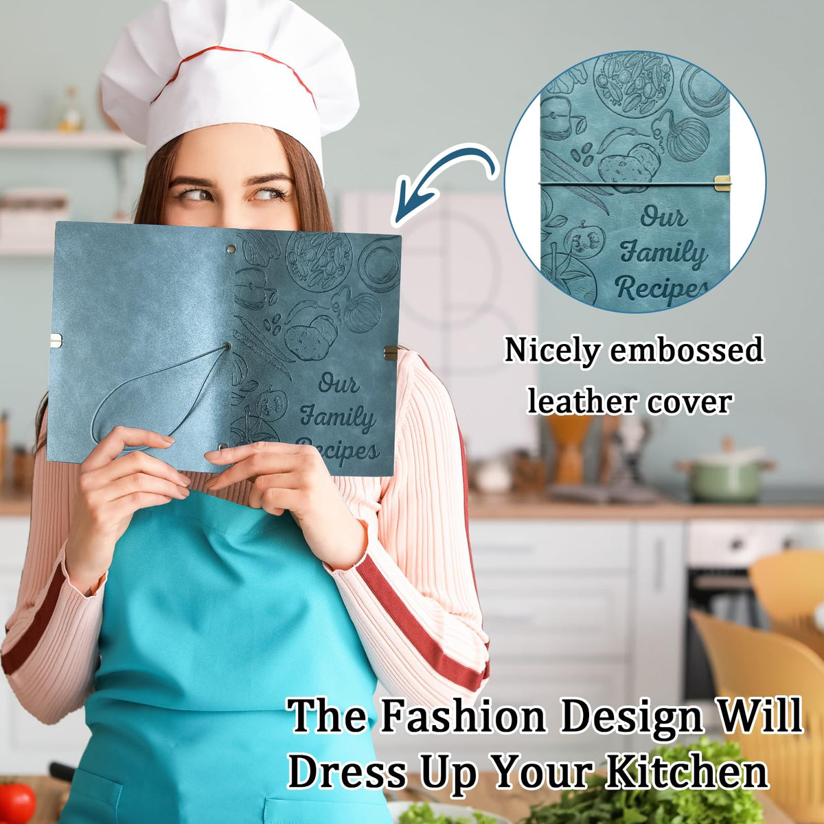 LEEVEEL embossed PU leather cover adds timeless style and durability.