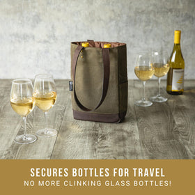 Legacy insulated interior divider keeps bottles secure during travel