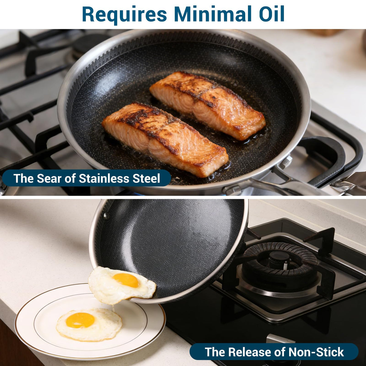 Legacy Culinaryware oven-safe up to 600°F enables seamless stovetop-to-oven transitions.