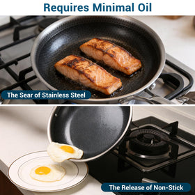 Legacy Culinaryware oven-safe up to 600°F enables seamless stovetop-to-oven transitions.