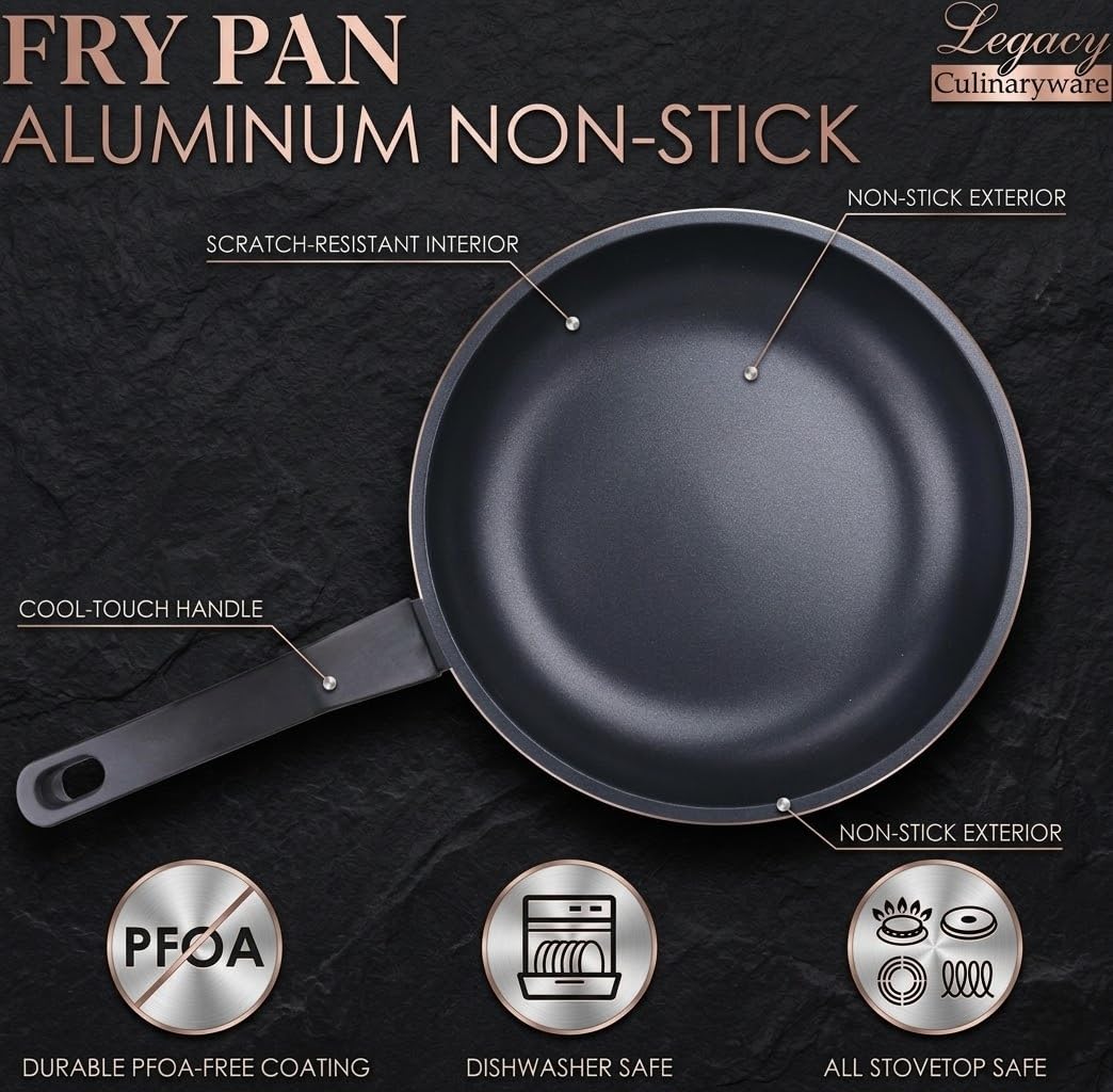 Legacy Culinaryware PFOA-free coating supports healthier cooking options.