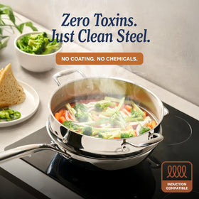Legend Cookware induction-ready pots and pans for versatile stovetop cooking.