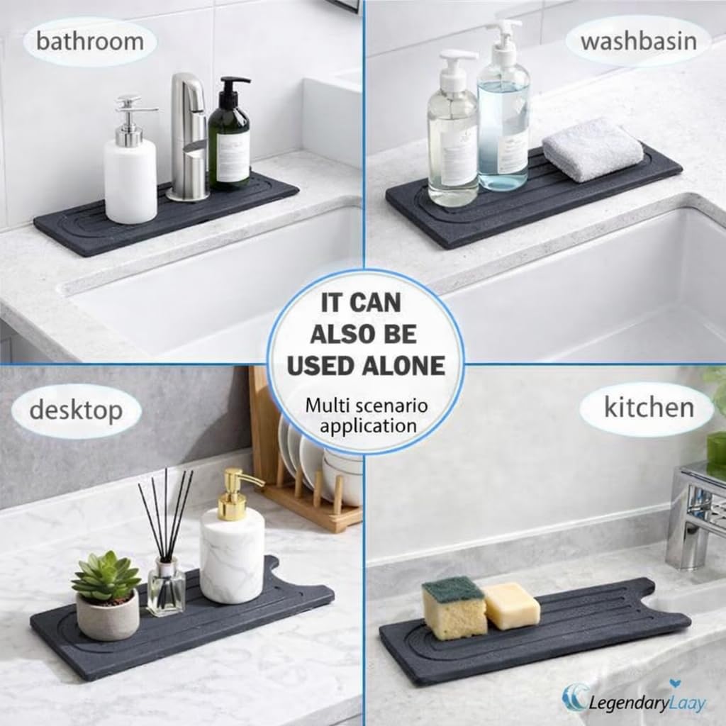LegendaryLaay versatile tray supports soap, sponges, cups, or toiletries