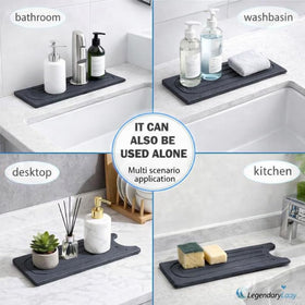 LegendaryLaay versatile tray supports soap, sponges, cups, or toiletries
