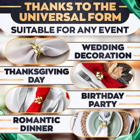 LEGLO holiday dinner table displays festive shimmer and coordinated look.