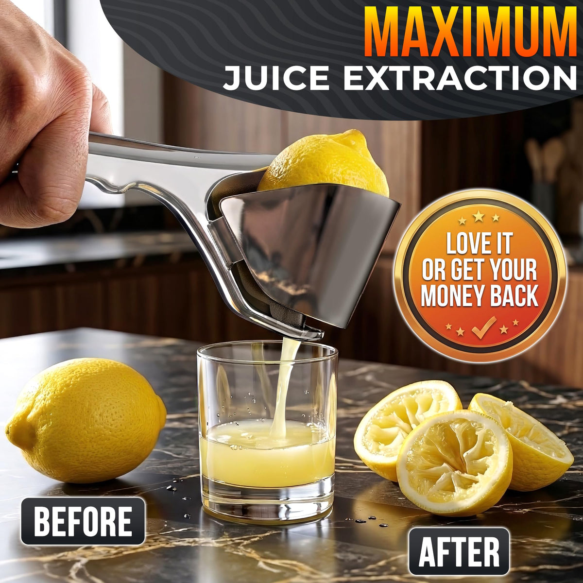 LEGLO lemon squeezer fold-flat design saves space