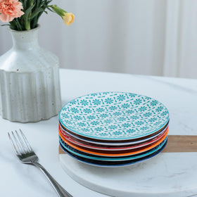 LEHAHA gift-ready ceramic plates set makes a thoughtful housewarming or party favor.