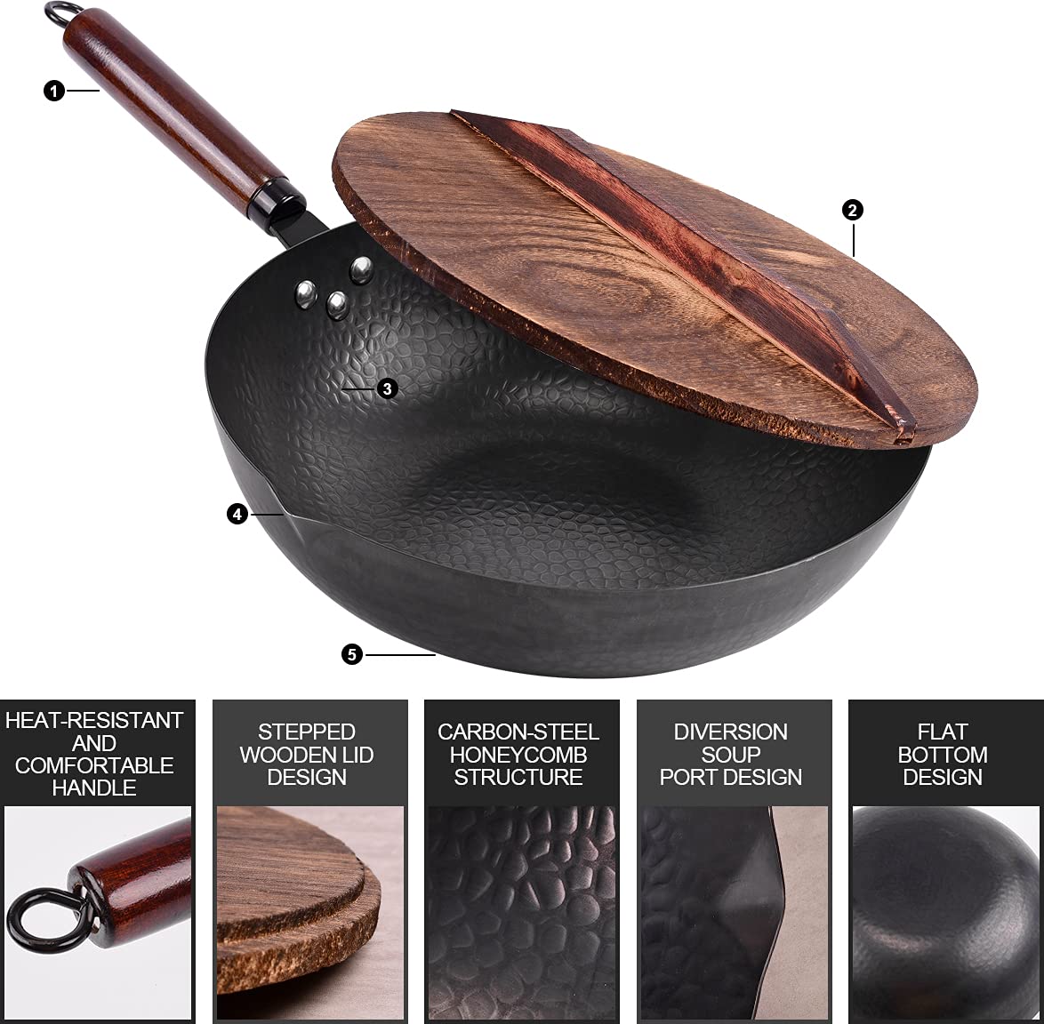 Leidawn 11-piece accessory set for versatile stir-frying and serving