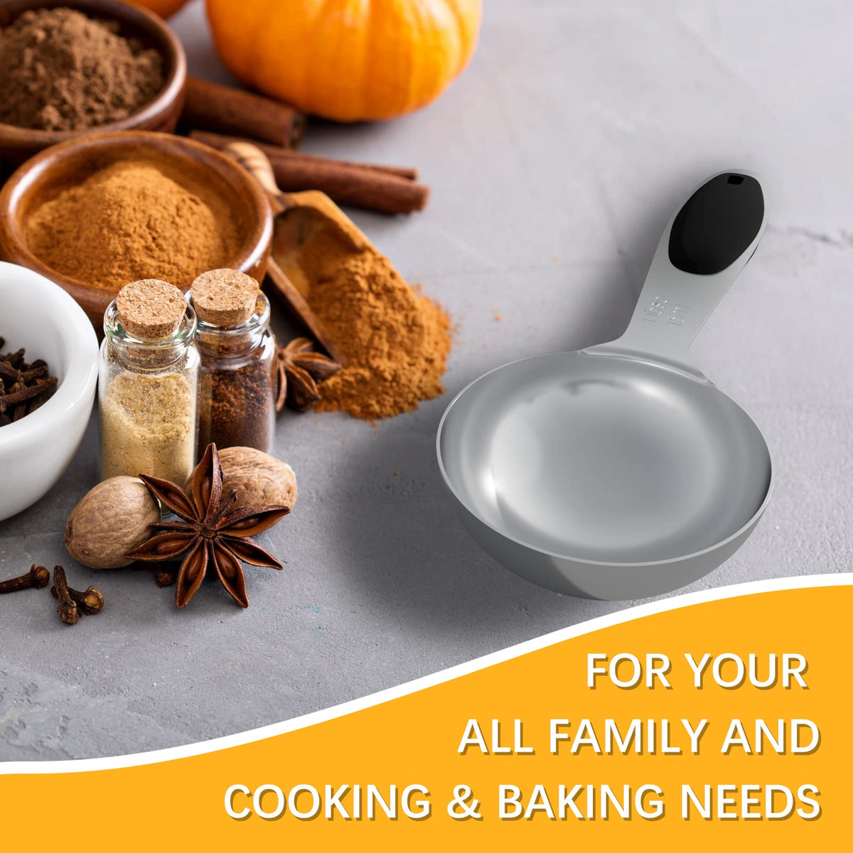 Compact LEIFENY 2-pack measures for everyday kitchen tasks.