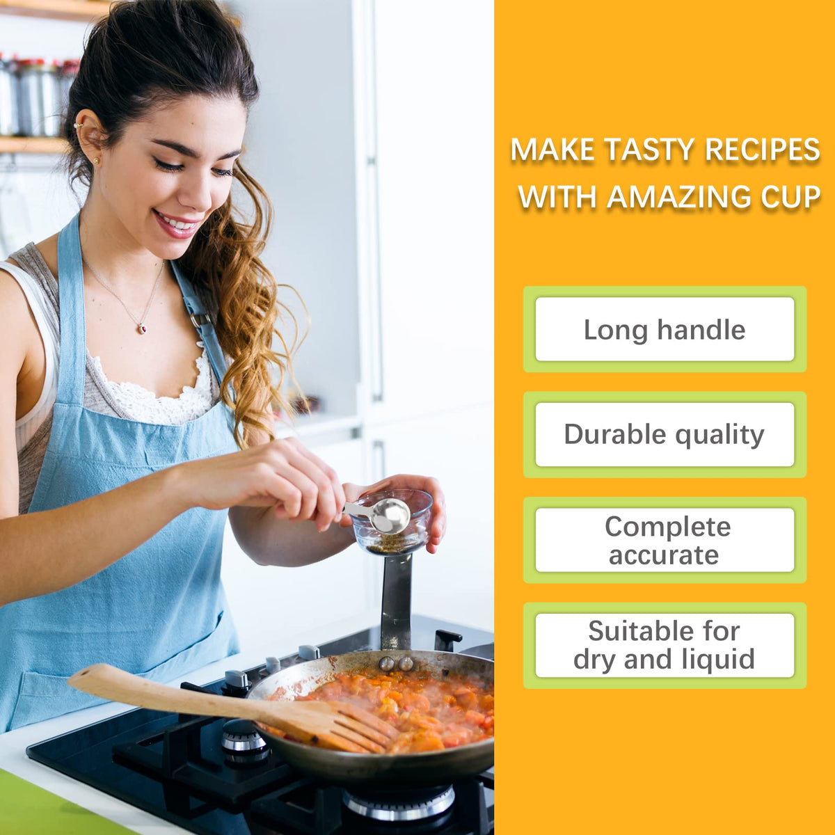 Dishwasher-safe LEIFENY spoon for simple cleanup.