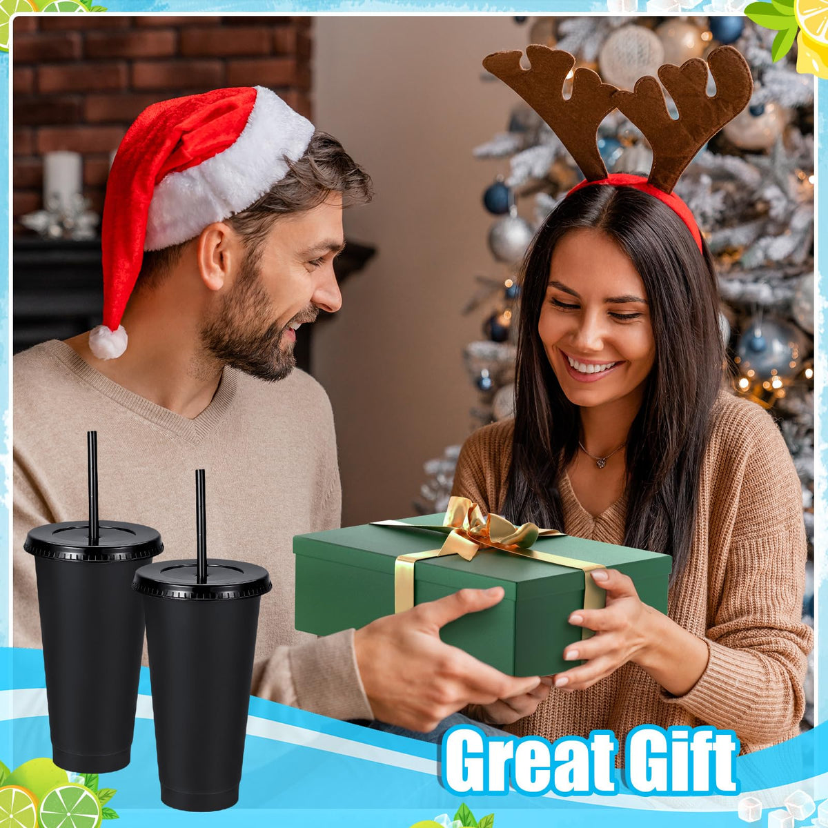 LEIFEOSH 24 oz capacity ideal for iced coffee and cold beverages