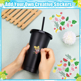 LEIFEOSH BPA-free, dishwasher-safe tumbler set for reuse