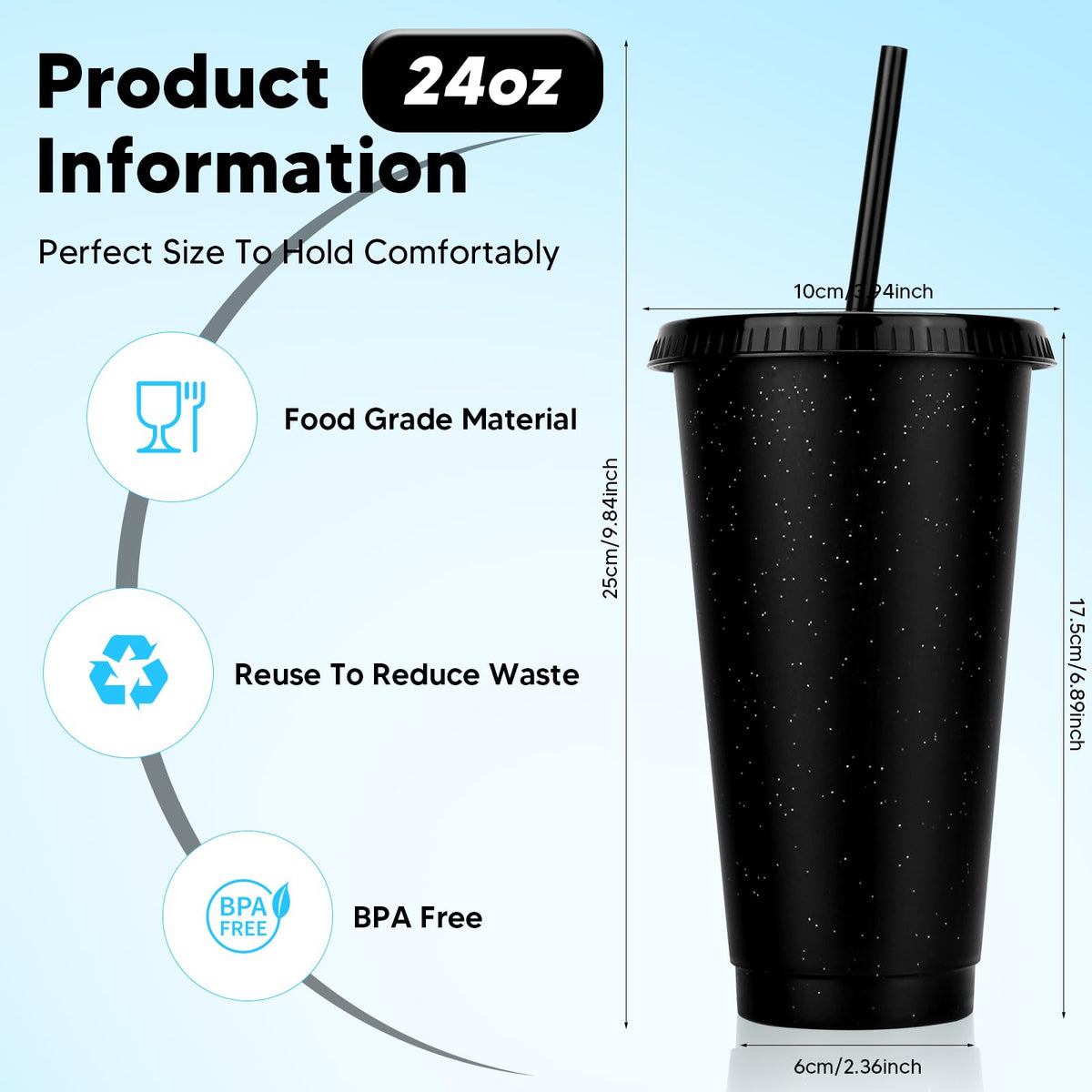 LEIFEOSH straw with buckle prevents slipping while sipping