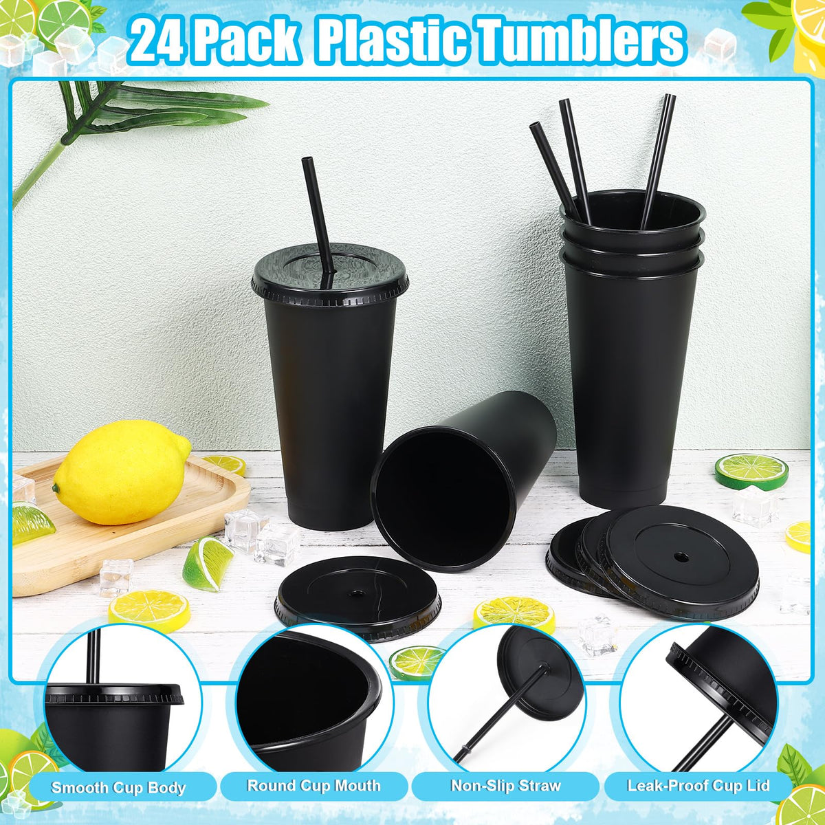 Close-up of LEIFEOSH tumbler straw retaining ring for secure sipping