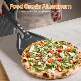 Leightszen extra-long-handle turner offers safer reach and steady flipping.