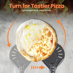 Leightszen non-stick smooth surface peel slides easily for pizzas.