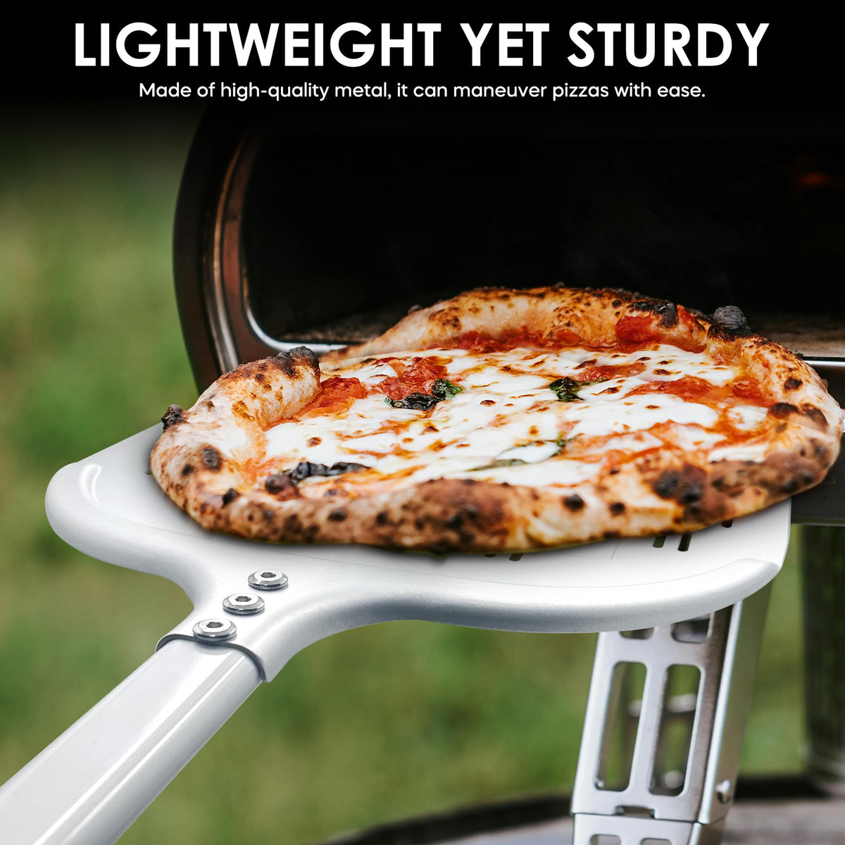 Leightszen pizza peel for outdoor ovens and grills