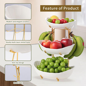 Leijosya Space saving vertical tiered bowls for buffet setups