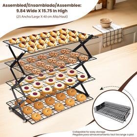 LEIMO KPARTS Bread Cooling Rack with loaf slices cooling separately
