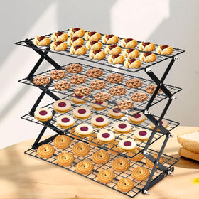 LEIMO KPARTS Folding Cooling Grid folded for compact kitchen storage