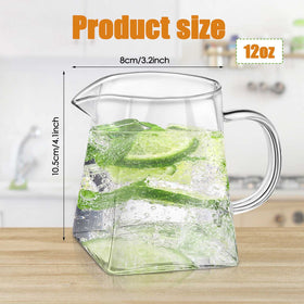 Leinuosen 350ml no-drip spout pitcher for precise pours.
